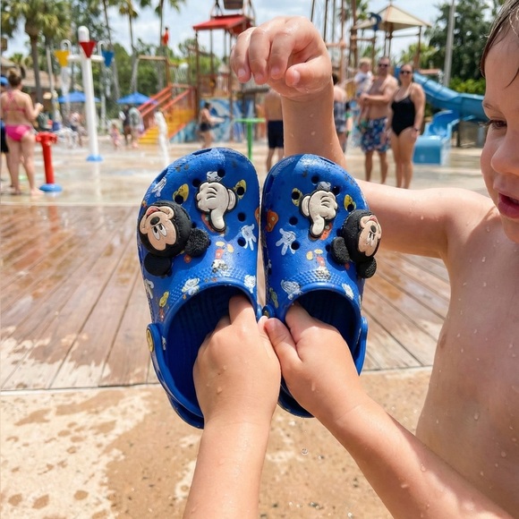 CROCS Other - CROCS Kids Blue Mickey Mouse Sandals